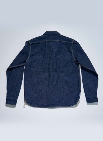 SJWS-SC01 10oz JAPANESE COTTON DENIM WORK SHIRT,INDIGO, small image number 1