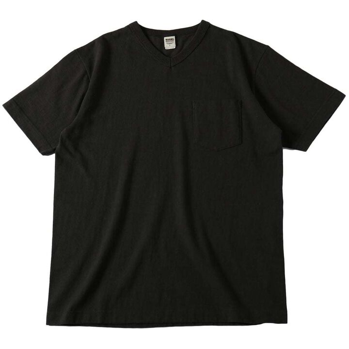 BR11001 Loop Wheel V Neck T-Shirt,WHITE, medium image number 1