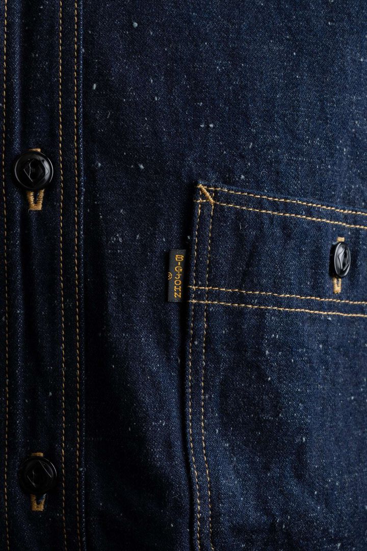 MS005E (001) 10oz SELVADGE DENIM WORK SHIRTS,, medium image number 2