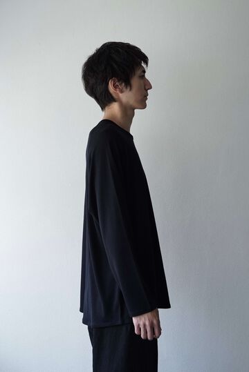 CAP708CS24 Super140s Washable Wool Jersey /Baseball Tee,SHIGOKU-IRO, small image number 7