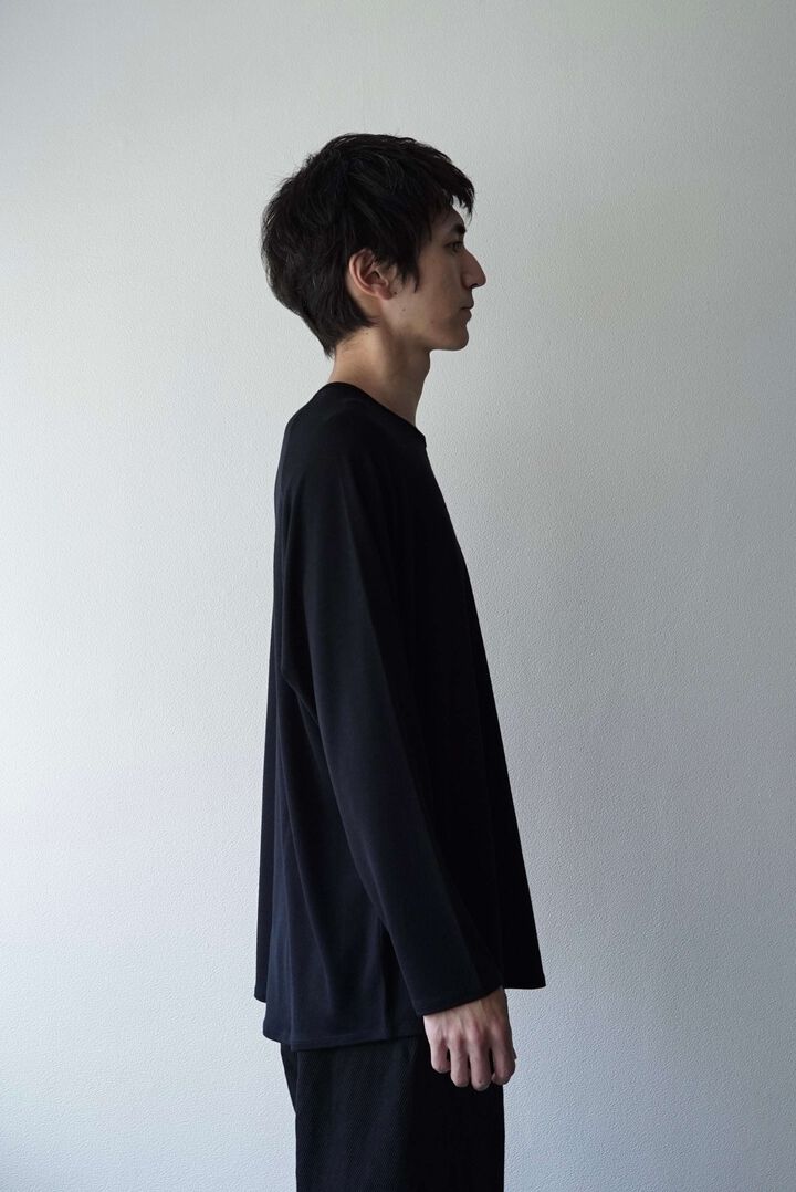 CAP708CS24 Super140s Washable Wool Jersey /Baseball Tee,SHIGOKU-IRO, medium image number 7