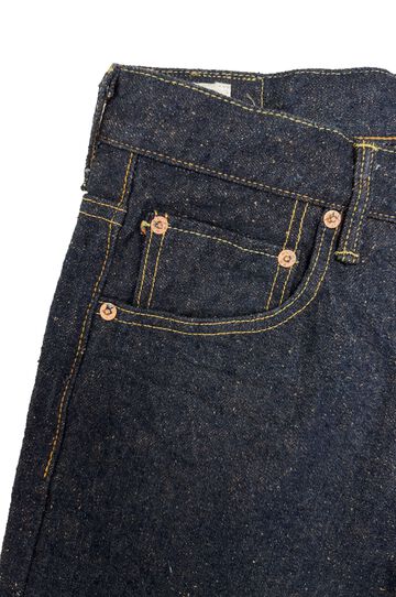 ONI902CCD-MOCA 15oz Crushed Concrete Denim Weft: Moca High rise Relax Tapered,, small image number 6
