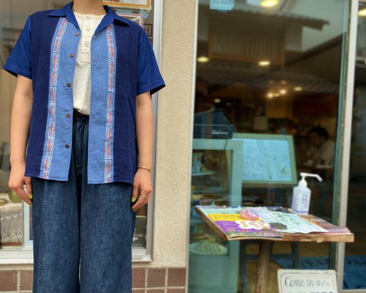 GZ-ITLS-0407 Italian Collar S/S Shirts D.ID-LIGHT INDIGO-4L,LIGHT INDIGO, medium image number 12