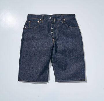 S310SP 15OZ JEANS SHORT PANTS (INDIGO, KHAKI),KHAKI, small image number 10