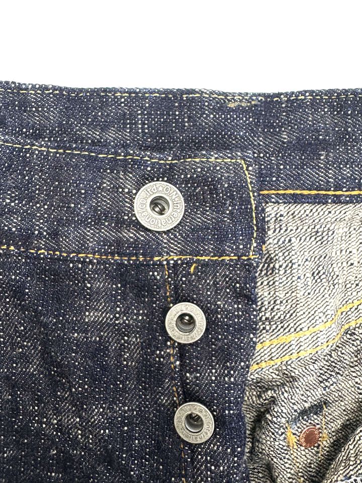 ONI595-KASURI 17oz ONI Kasuri Denim Retro style Loose Straight,, medium image number 9
