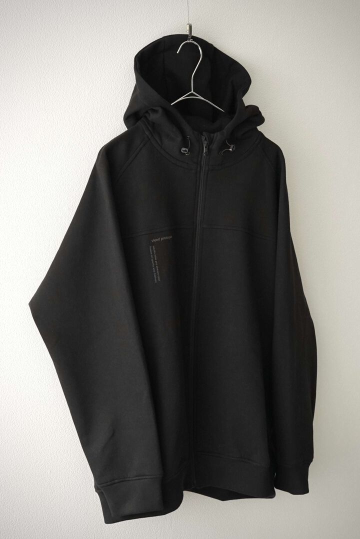 【vleed prologue】VL-004 Multi High Function Double Knit / Zip Hoodie,SUMIKURO x BLACK, medium image number 2