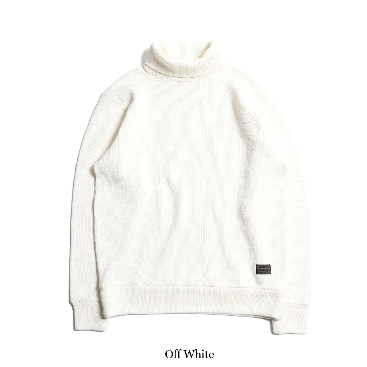 DENIMIO TR23AW 204 Naval High Neck Long Sleeve Cotton Knit