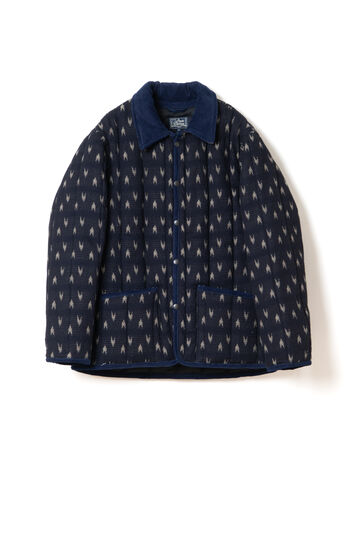 4597 Arrow Kasuri Indigo Sashiko Jacket,INDIGO, small image number 0