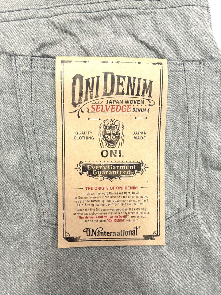 ONI622-MOKU 11oz Mixed Gray Denim Relax Tapered,, medium image number 6
