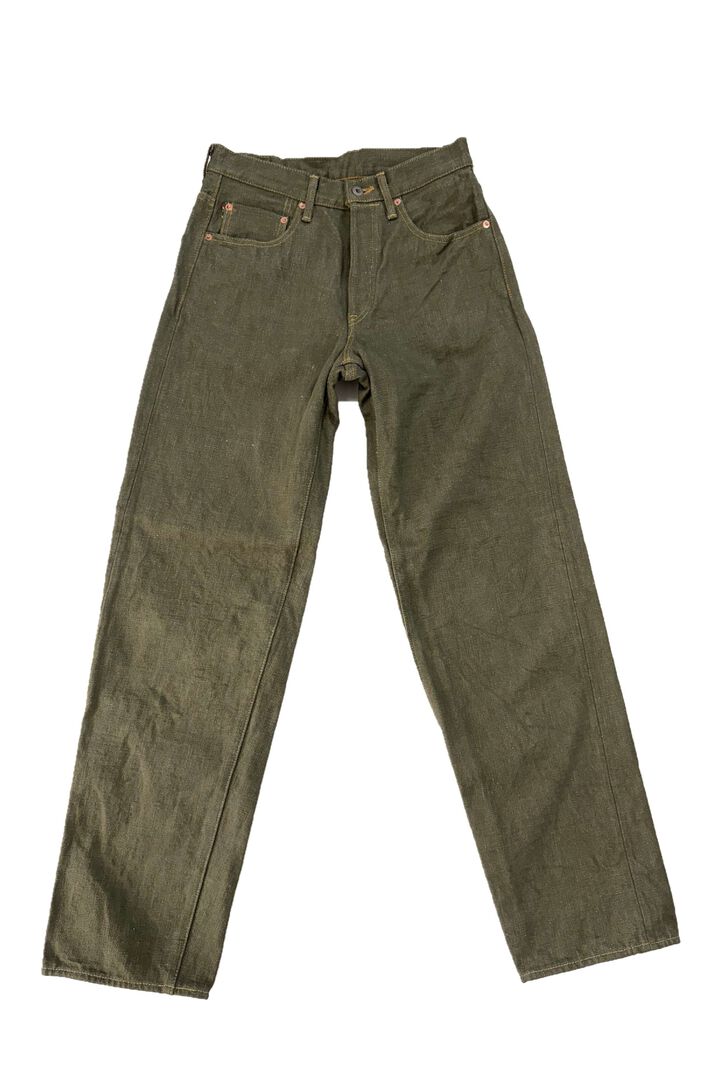 ONI822-OLD18 18oz Olive Denim Super Wide Tapered,, medium image number 5
