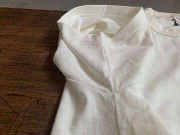 ENTRY SG. &times; DENIMIO Collaboration ESGDM01 STANDARD "Tsuri-ami" T-shirt (WHT,BLK),WHITE, small image number 11