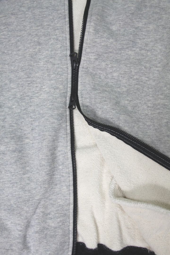 ZU2005O Loop wheeled Tsuri-ami grey "ZUIEN" hoodie-XL,, medium image number 12