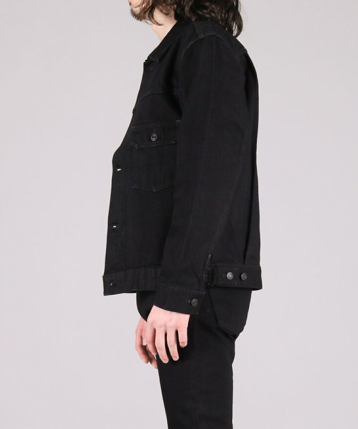 MXGJ1108 BLACK x BLACK DOUBLE POCKET JACKET,BLACK, medium image number 1