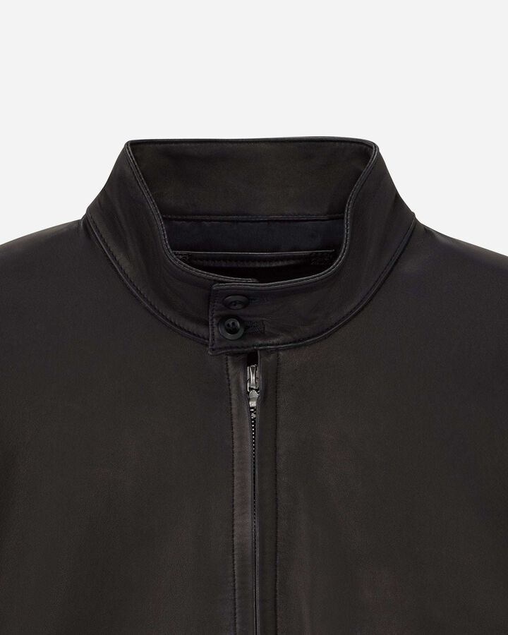 MMOT6321 SMOOTH LEATHER JACKET,BLACK, medium image number 2