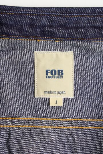 F3484 10OZ DENIM COAL MINER SHIRT SELVEDGE DENIM (INDIGO)-One Wash-M,, small image number 3