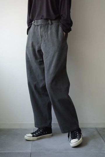 244PT06 Sashiko / Side Seamless Slacks,ANKOKU, small image number 12