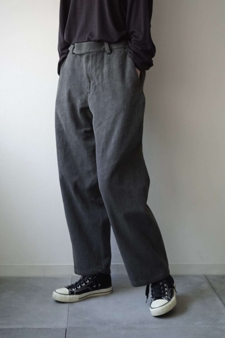 244PT06 Sashiko / Side Seamless Slacks,ANKOKU, medium image number 12