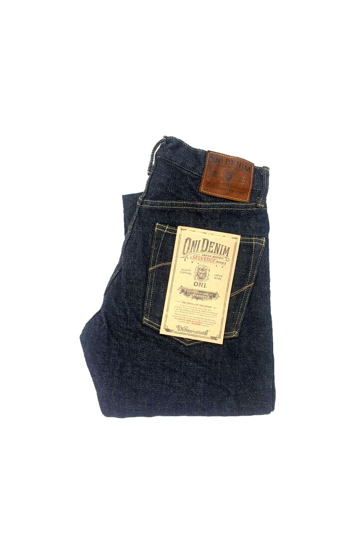 ONI246ZR-KAB 20oz Secret Denim Neat Straight Kabuki Selvedge,, medium