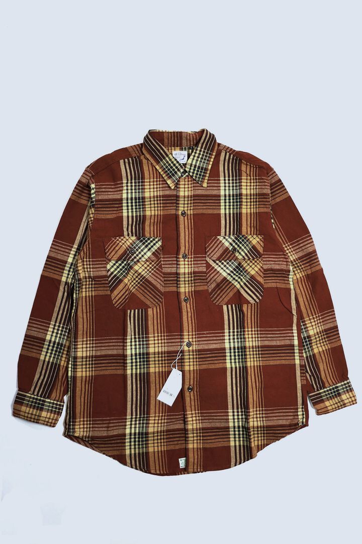 01-8064 Chambray Work Shirt (C53 Brown Check),, medium