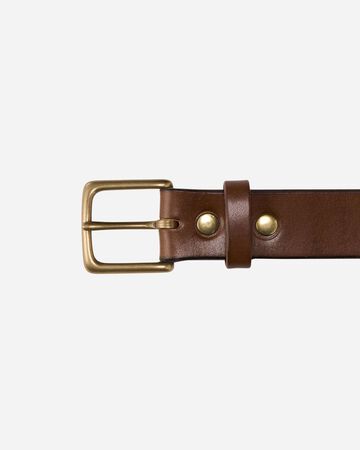 MMGD1001 LEATHER BELT BENZ (BLACK,NATURAL,BROWN),BROWN, small image number 0