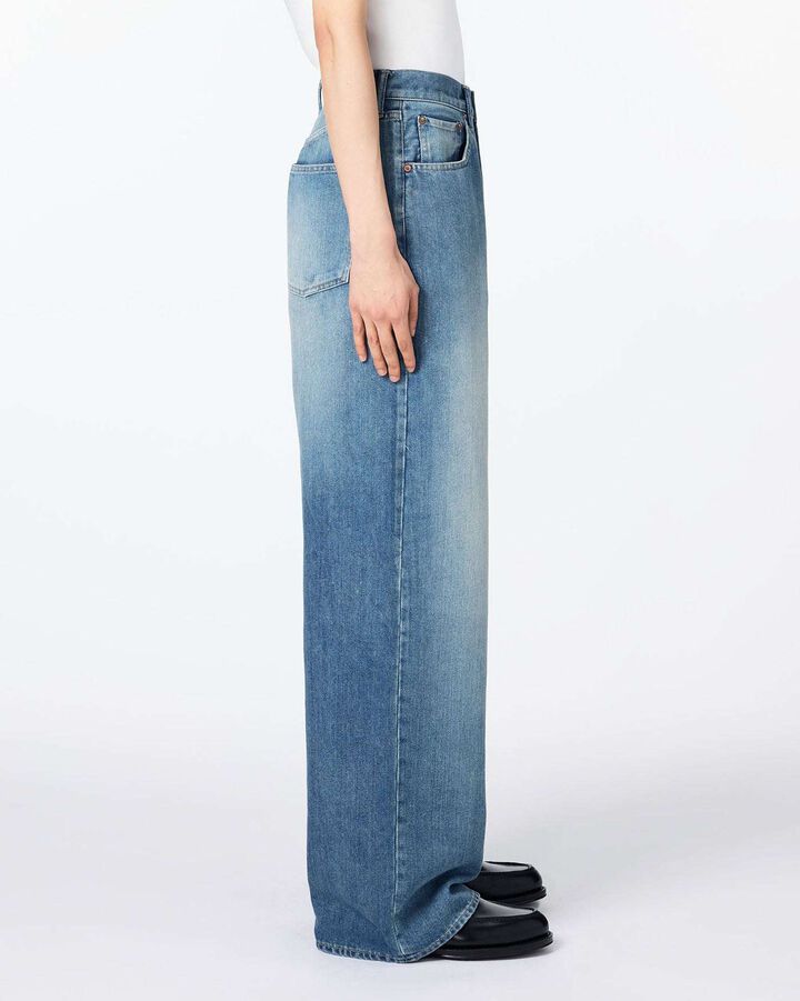 JMJA0900 (M01) 9oz Light Loose Jeans Medium Indigo,, medium image number 1