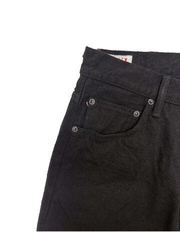 ONI222CCD-BKBK 15oz Crushed Concrete Denim Black x Black Kabuki Selvedge Super Wide Straight,, small image number 5