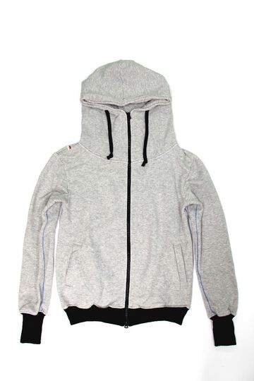 ZU2005O Loop wheeled Tsuri-ami grey 'ZUIEN' hoodie-XL,, small image number 5