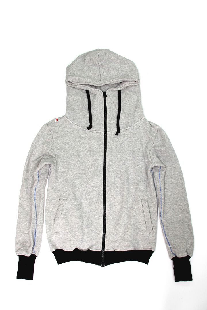 ZU2005O Loop wheeled Tsuri-ami grey "ZUIEN" hoodie-XL,, medium image number 5