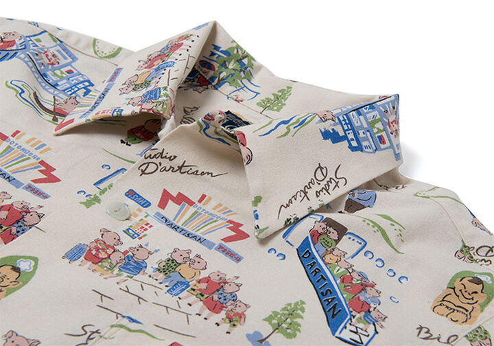 BILLI-003 Billiken Collab Aloha Shirts,NAVY, medium image number 9
