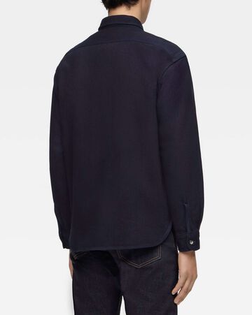 MXLS1036 TRIPLE STITCH LONG SLEEVE DOBBY SHIRT,INDIGO, small image number 2