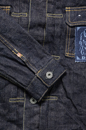 ONI02516P-14KBE 14oz Oni Denim Beige 2nd Type Jacket with handwarmers,, small image number 5