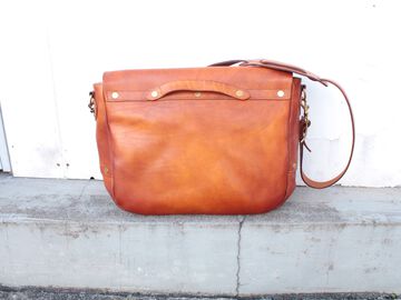 VS-248L LEATHER POSTMAN SHOULDER BAG TYPE-1 (MASTARD CAMEL),, small image number 4
