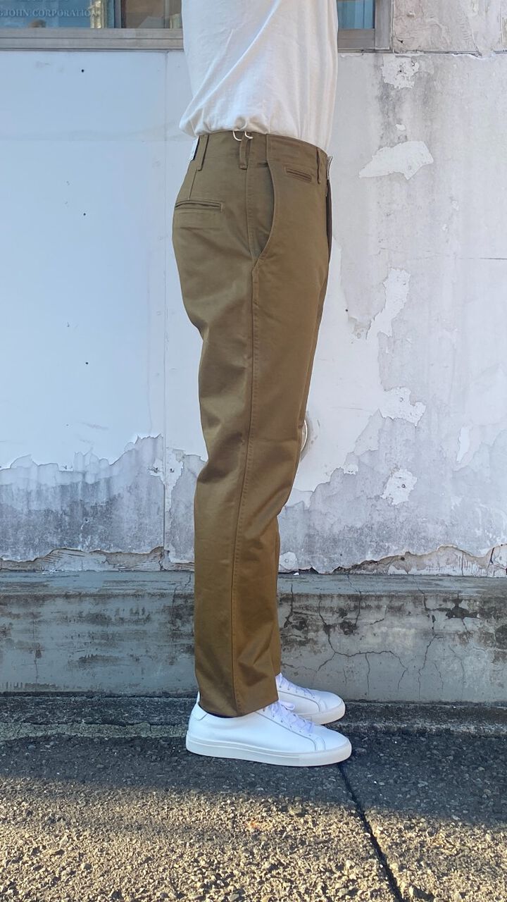 F0514 NARROW U.S TROUSERS TAPERED-OLIVE-3L,OLIVE, medium image number 15