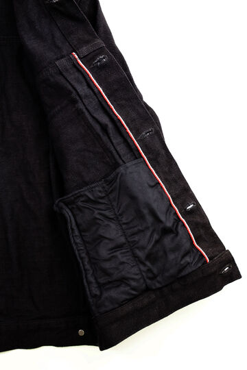 ONI-02516PZR-BK 20oz Secret Black Denim Type II Jacket with handwarmers,, small image number 8