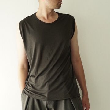 【CAPERTICA】CAP706CS29 Washable Wool Tank Top-BLACK-2,BLACK, small image number 11