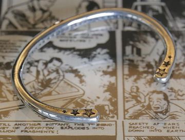 14AO-345 Circle Silver Bangle -K10smile-,, small image number 4
