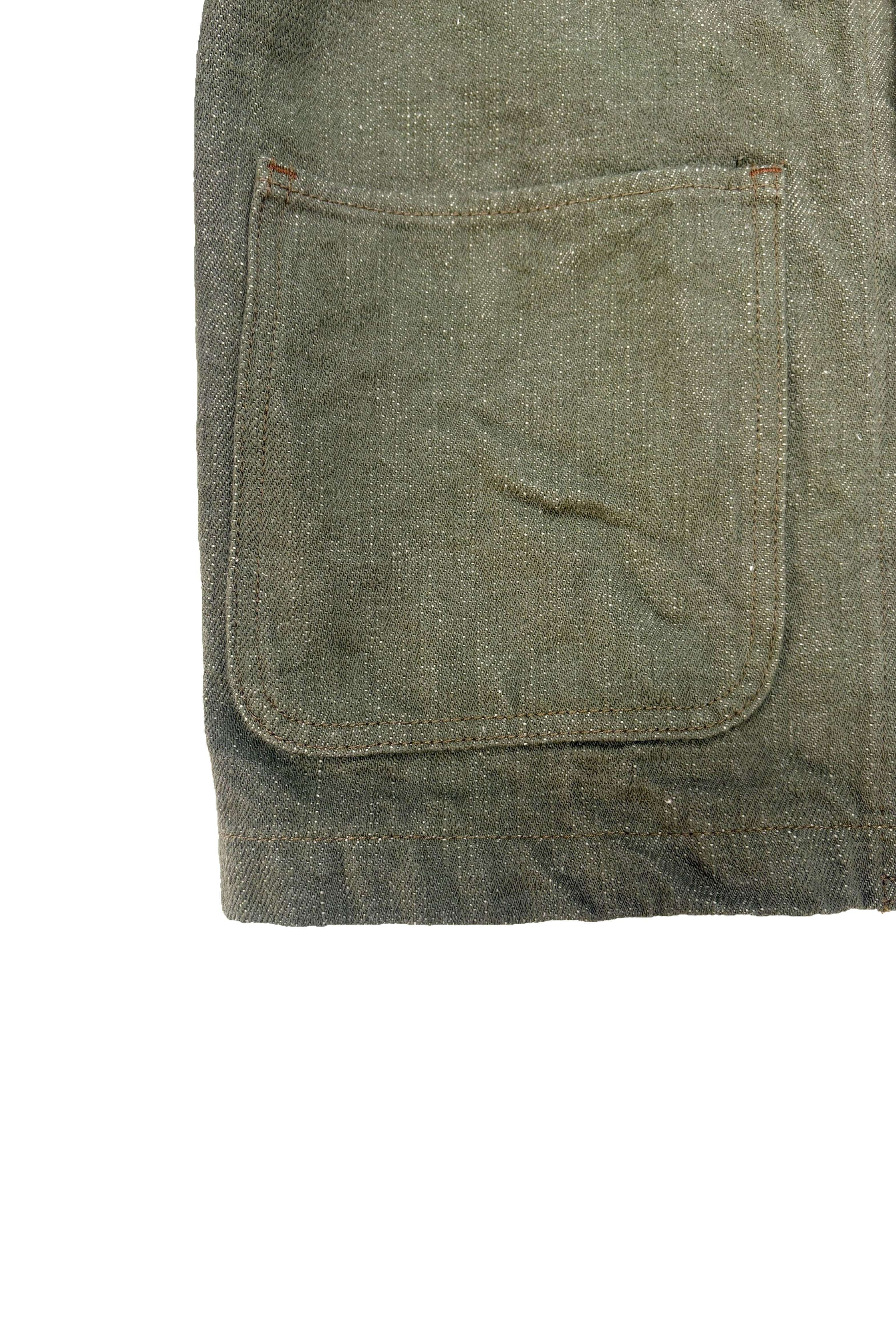 DENIMIO | ONI03502-OLD18 18oz Olive Denim Relax Straight