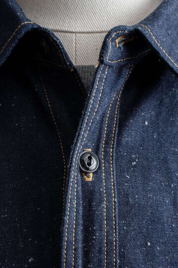MS005E (001) 10oz SELVADGE DENIM WORK SHIRTS,, small image number 1