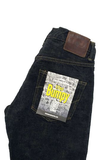 ONI-277Bumpy-草木 (Kusaki) 17oz Bumpy Denim Just Right Straight,, small image number 0