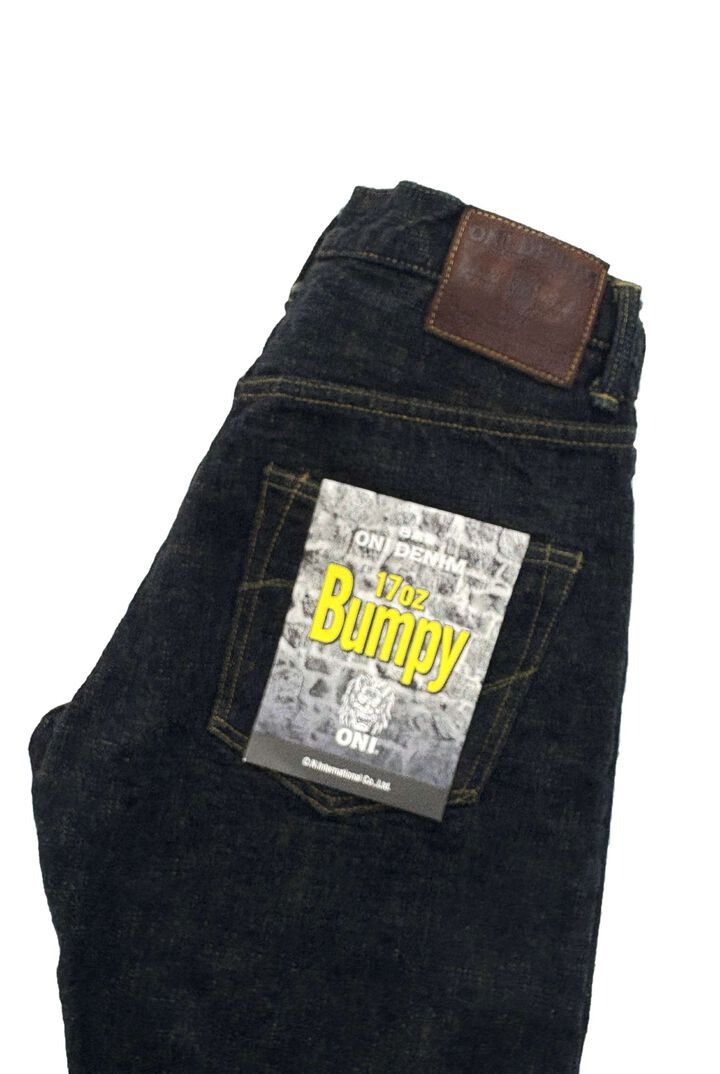 ONI-277Bumpy-草木 (Kusaki) 17oz Bumpy Denim Just Right Straight,, medium