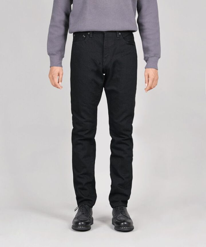 MXJE1101 15.7OZ SELVEDGE BLACK DENIM NARROW TAPERED