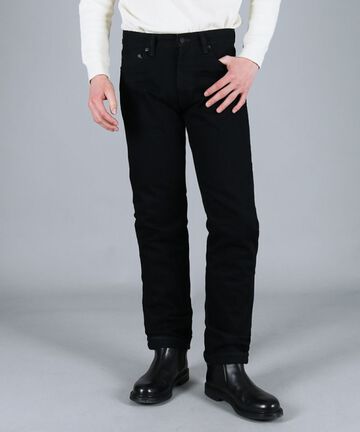 MXJE1205 BLACK x BLACK SLIMFIT STRAIGHT,BLACK, small image number 0