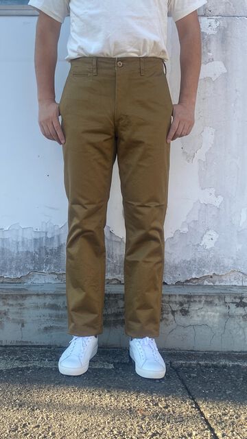 F0514 NARROW U.S TROUSERS TAPERED-BEIGE-M,BEIGE, small image number 13