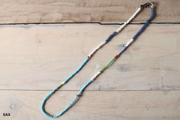 BR-8466 BEADS NECKLACE (6COLORS),NAVY, medium image number 5