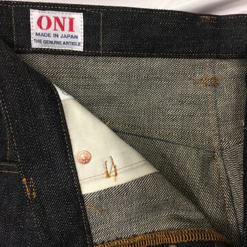 ONI-922HM-NXX 17oz "Hand-Sewn" High Rise Relax Tapered New XX Low Tension Slub Denim,, small image number 12