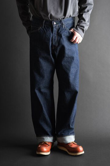 M1011RC 13.5OZ "YOSHIDENIM" GREEN LABEL WILD DUCK JEANS WIDE STRAIGHT,, small image number 0