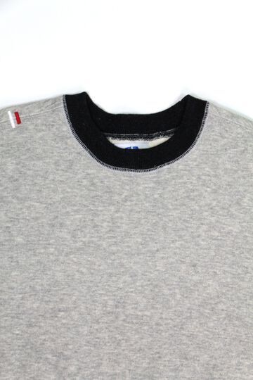 ZU1104K Loopwheeled Tsuri-ami grey 'ZUIEN' sweatshirt -M,, small image number 8