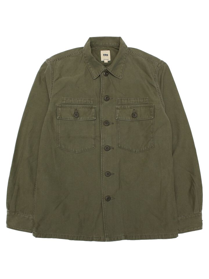 F2362 FATIGUE SHIRT JACKET  (14: OLIVE),, medium image number 0