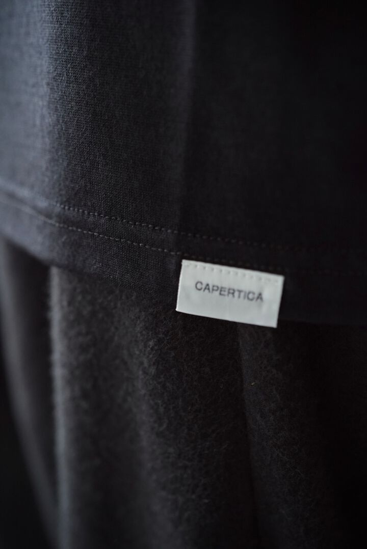 【CAPERTICA】CAP707CS14 Super140s Washable Wool DC_jersey / L/S FootBall Tee,DARKNESS, medium image number 3