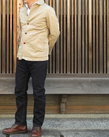 891 &nbsp;Selvedge5 pocket tapered zip fly denim pants (&nbsp;One Washed),, small image number 1